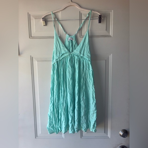 O’Neill Saltwater Solids mint green coverup dress size M - Picture 1 of 3